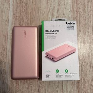 Rose Gold Belkin Portable Charger